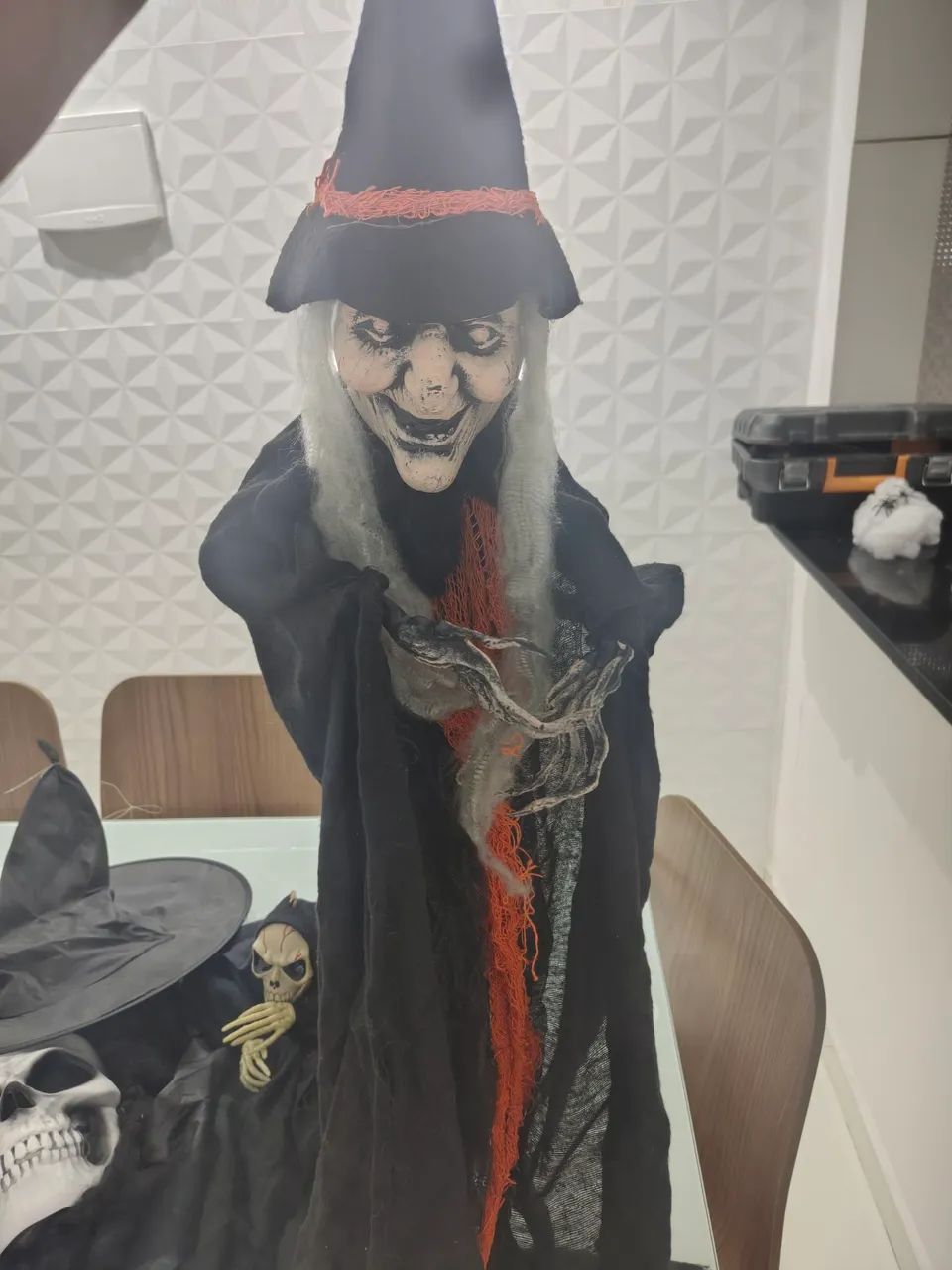 Kit Decoração Halloween Completo - Bonecos E Enfeites De Terror - Foto 4