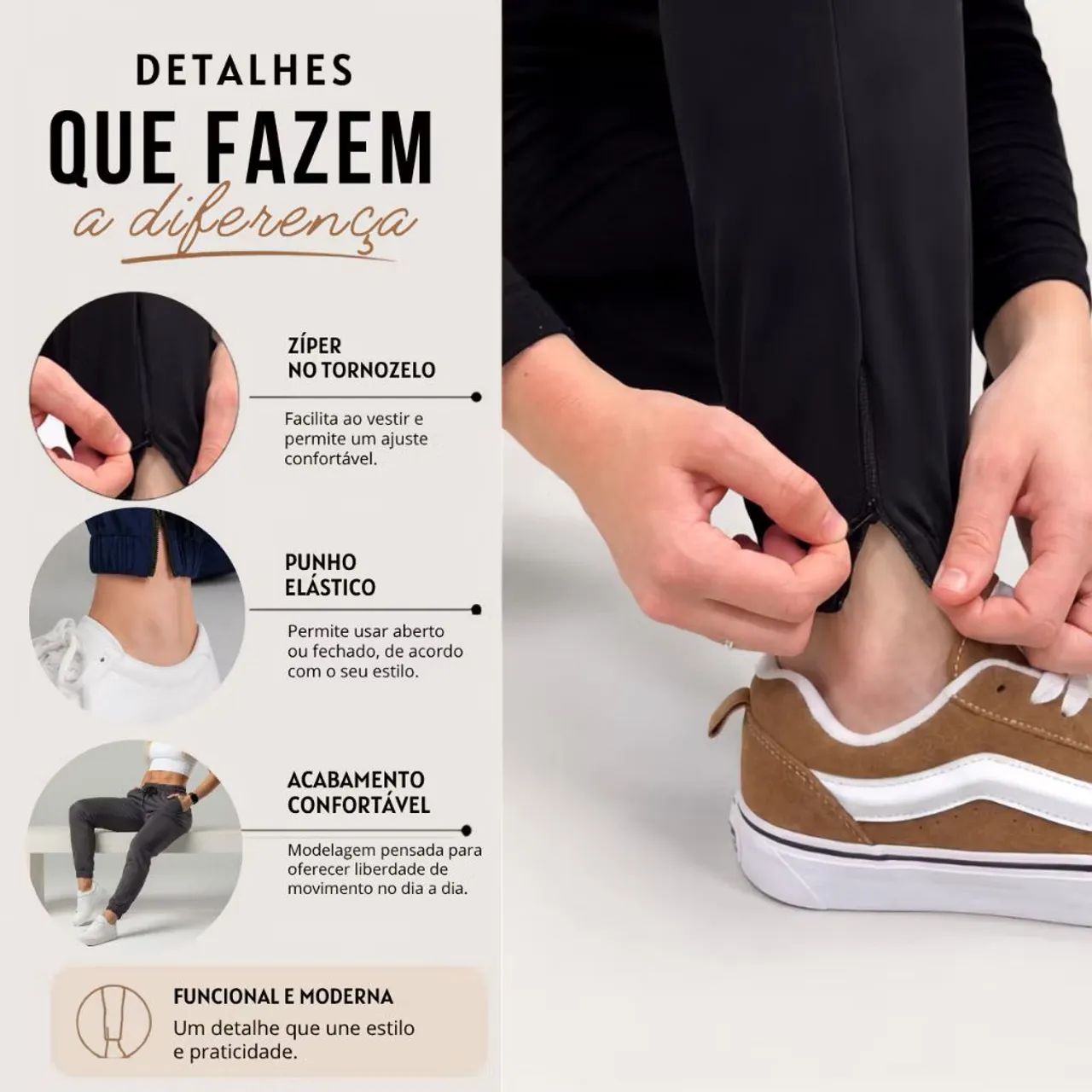 Kit 2 calças poliéster e elastano novas!!!! - Foto 3