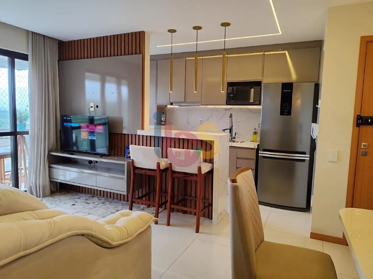 Apartamento Inteligente Completamente Decorado e Climatizado - Foto 3