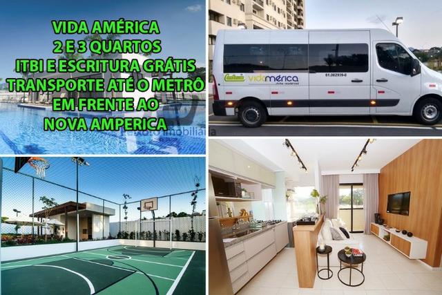 Vidamérica com 2 quartos e lazer completo - Van Para o metrô