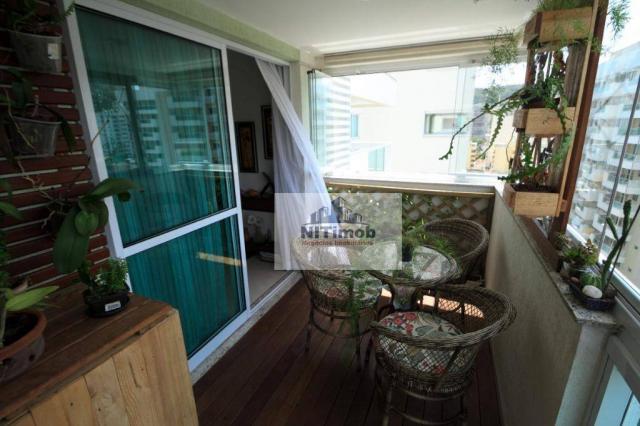 Excelente apartamento 3 quartos, frente, andar alto, parcialmente mobiliado, lazer complet - Foto 6