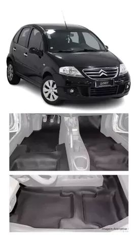 Carpete Revestimento Premium De Assoalho Em Courvin Do Citroen C3
