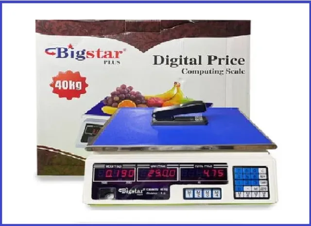 Balança digital estilo comercial BigStar 40 kg 