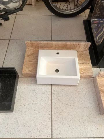 Pia para banheiro de granito 
