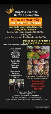 BUFFET DE CHURRASCO A DOMICILIO - Serviços - Jardim Vila Galvão, Guarulhos  1187752290 | OLX