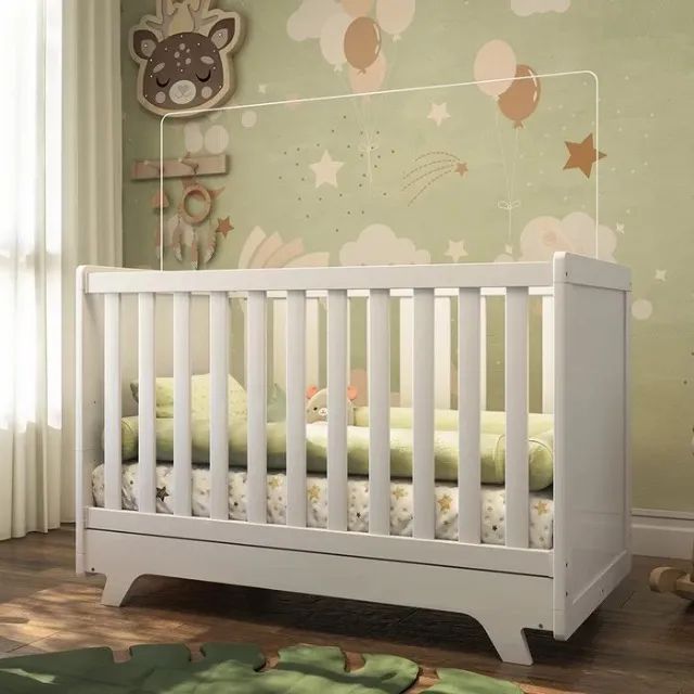 Comoda e Berço/Vira Cama Americano Retro 100% MDF (Novo) - Foto 4