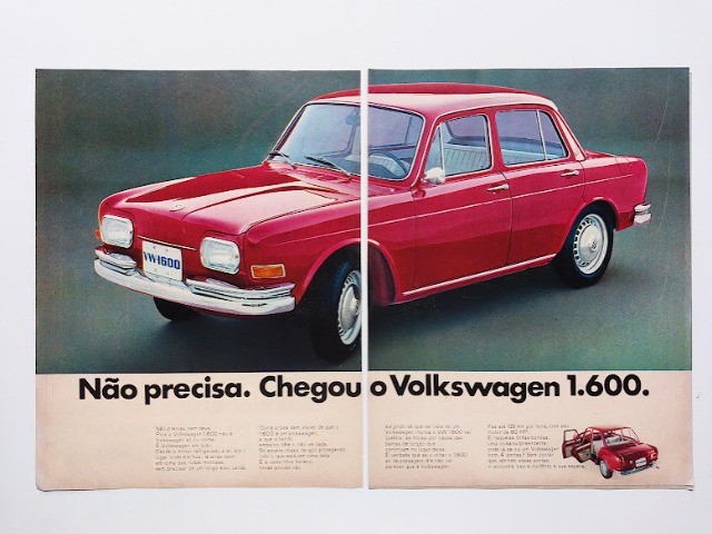 VW 1600 Zé do Caixão - Propaganda de revista