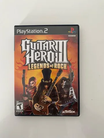 Guitar Hero III: Legends of Rock - Jogo PS2 Míidia Física