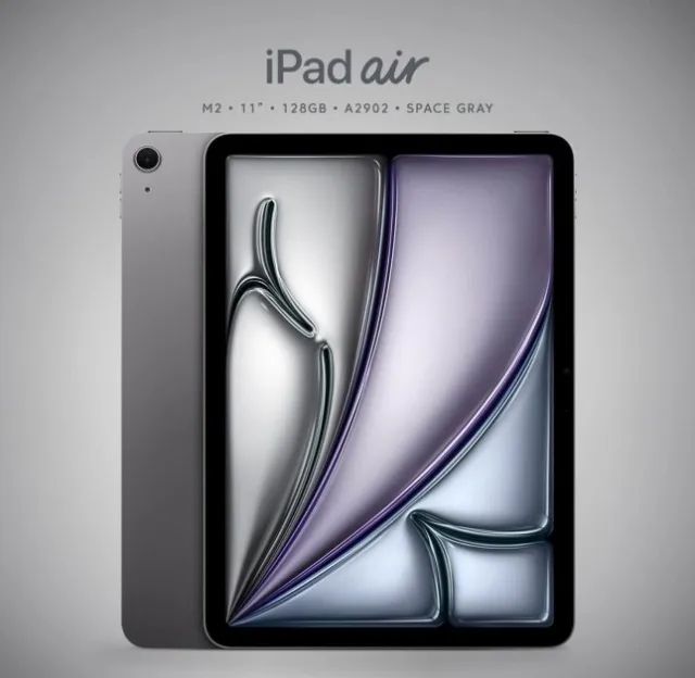 Ipad Air M2 128 GB 11 Pol Cinza Espacial Novo Lacrado com Garantia Apple e entrega gratis 
