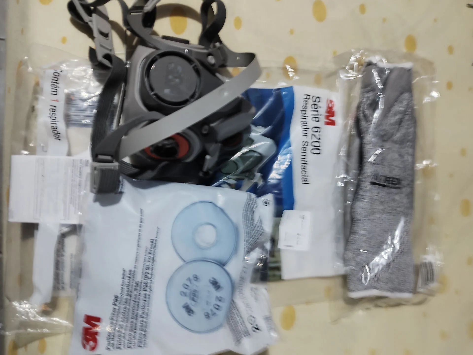 Máscara Respiratória 3M Série 6200 - Semifacial - Nova - Foto 4