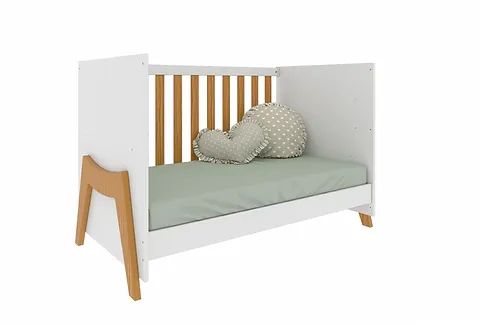 Berço Cama Americano Guti Retro, 100% MDF - Peroba