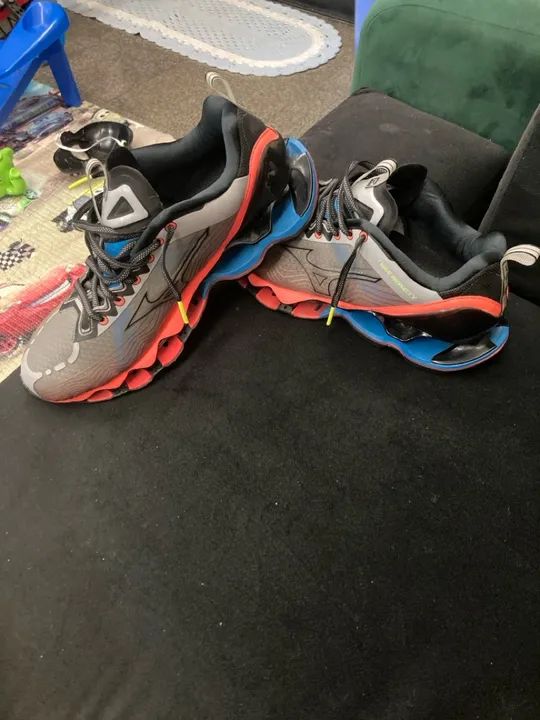 Tênis Mizuno Wave Prophecy X -Cinza - Foto 2
