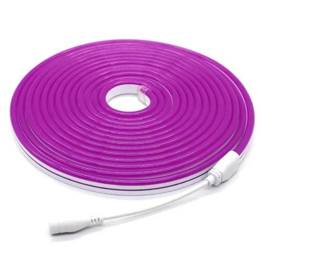 Fita Led Neon Flexivel Roxa 5m - Foto 2