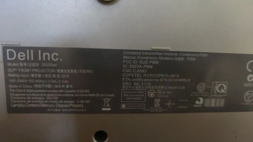 Projetor Dell Interativo S500wi Distância Ultracurta - Foto 4