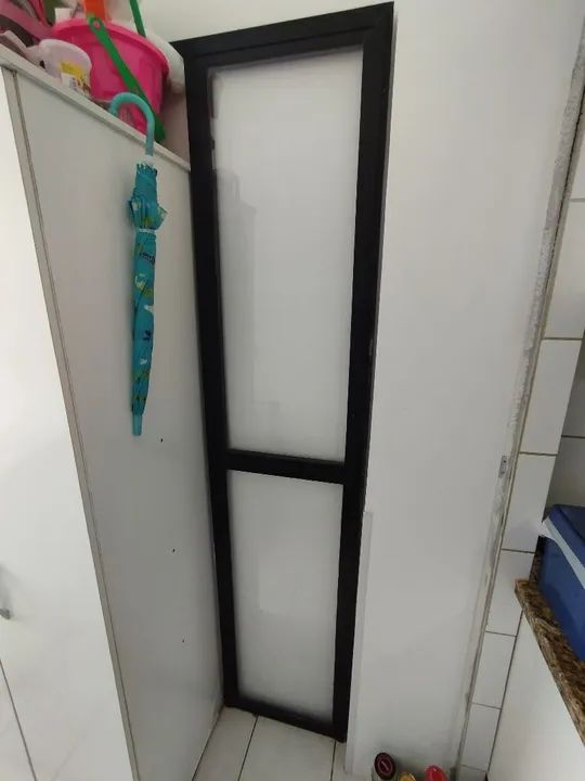 Porta de Alumínio e Vidro com Veneziana Cozinha/Lavanderia 2,15 x 3,33 (AxL) - Foto 2
