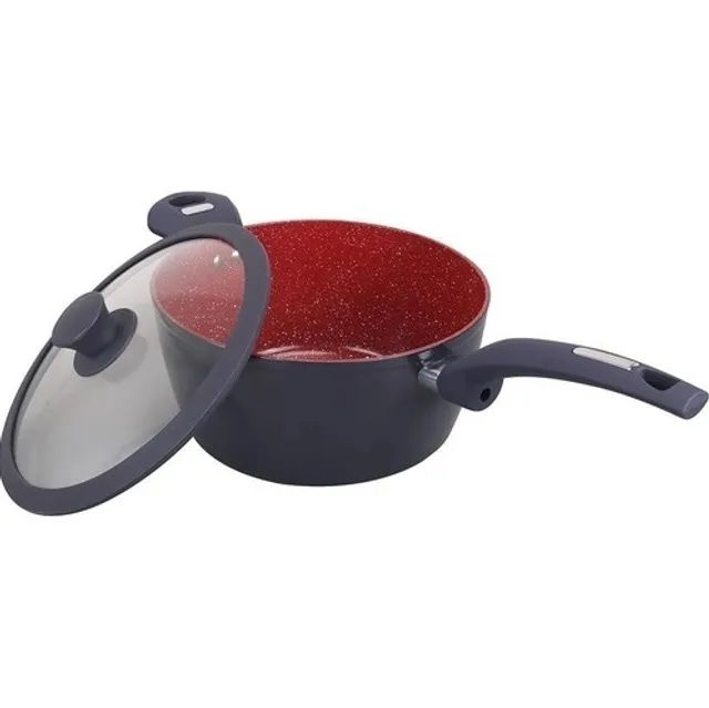 Panela Dreamcook revestimento cerâmico Antiaderente 24cm, 4.4 L, c/ Tampa - Classic Home