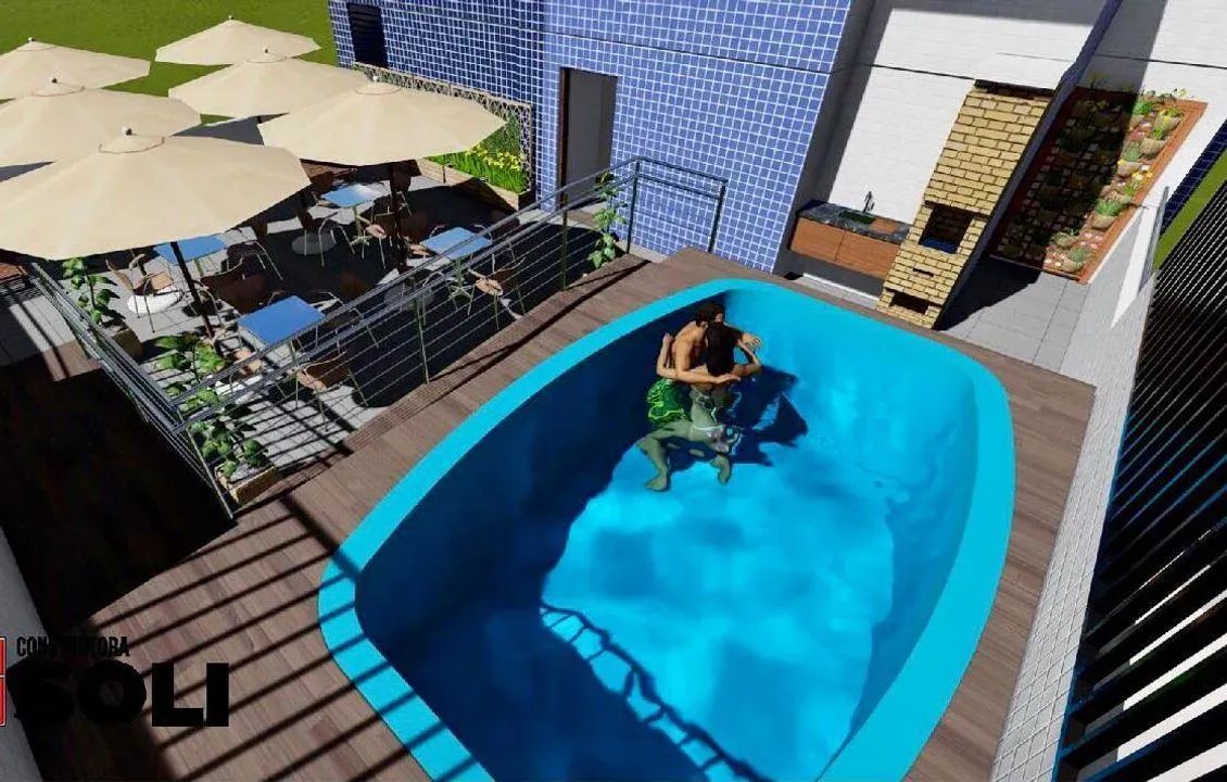 Apartamento para Venda em João Pessoa, Jardim Cidade Universitária, 2 dormitórios, 1 banhe - Foto 4