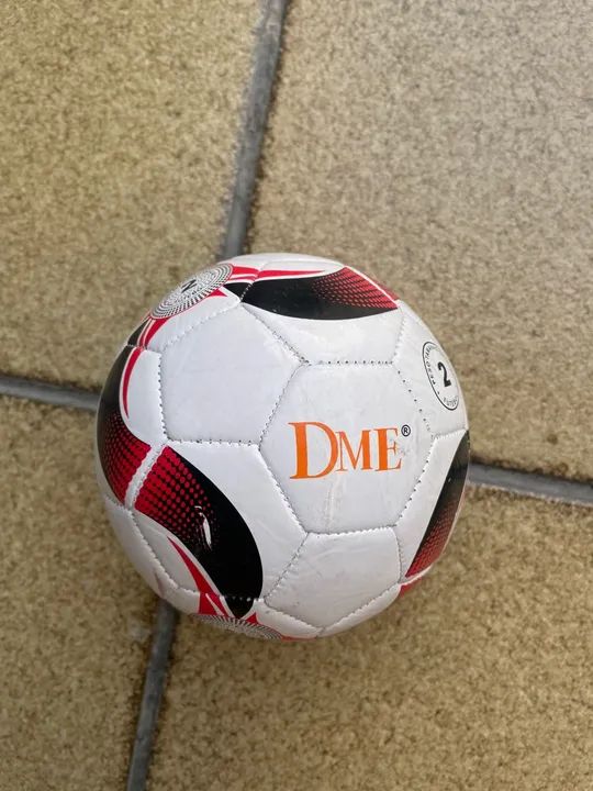 Bola de futebol tamanho 2, futebol infantil seguro PVC branca, para ensino de crianças - Foto 4