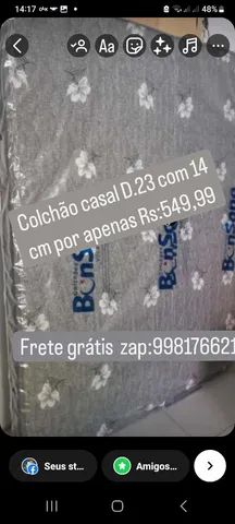 Colchão casal bon sono D.23 com 14 cm
