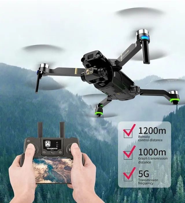 Drone 8k Camera Hd De 3 Eixos Gimbal Kaione Pro Gps - Foto 4