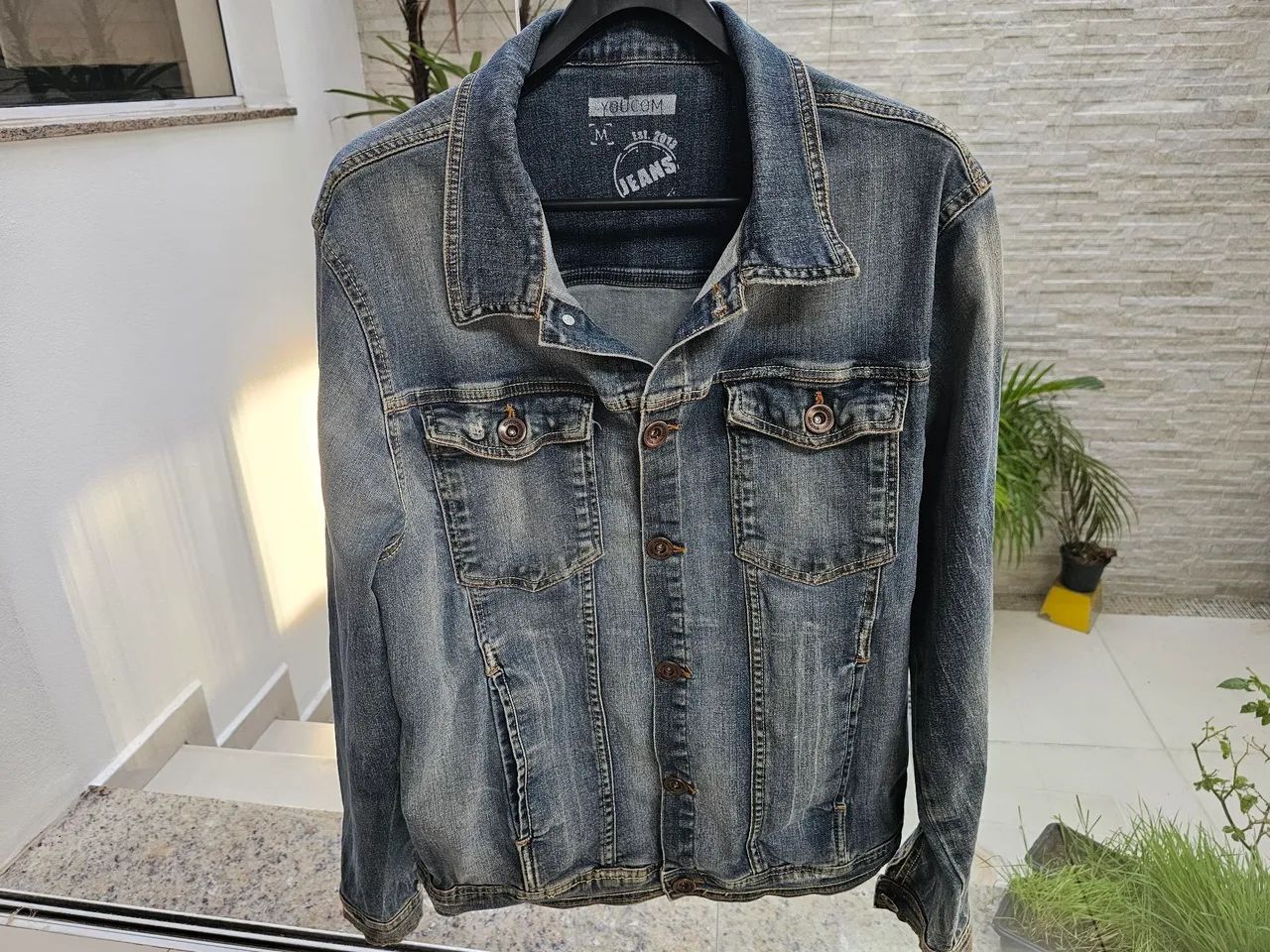 Jaqueta Jeans Masculina Jaqueta Youcom Masculina De Couro