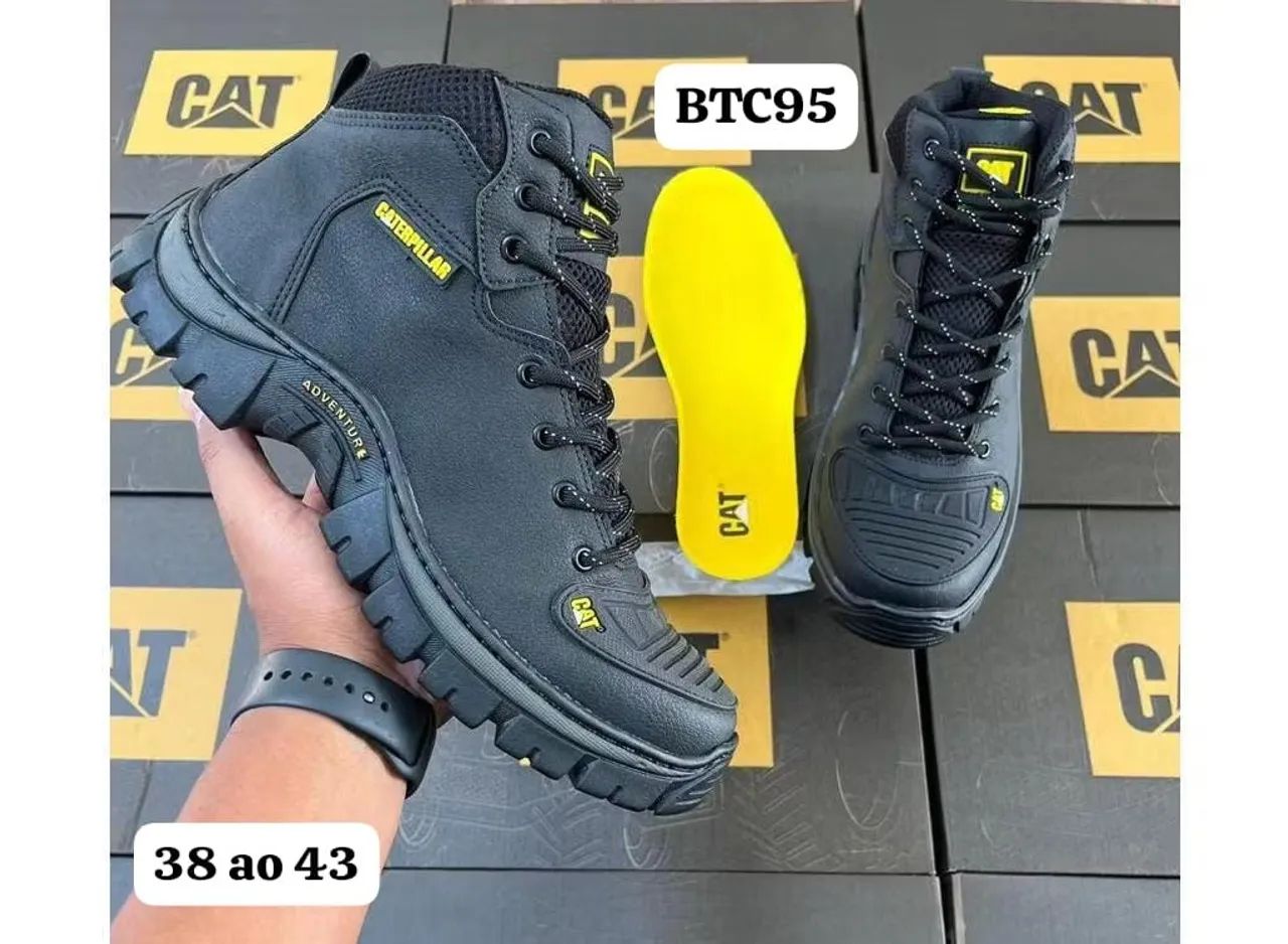 Promoção, bota masculino caterpillar, entrega com taxa 