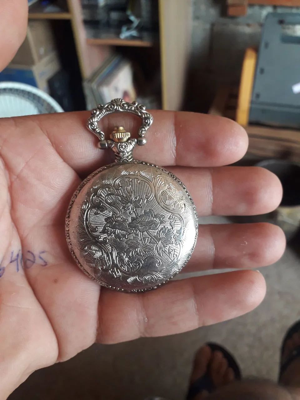 Relógio de bolso a bateria sem corrente funcionando - Foto 3