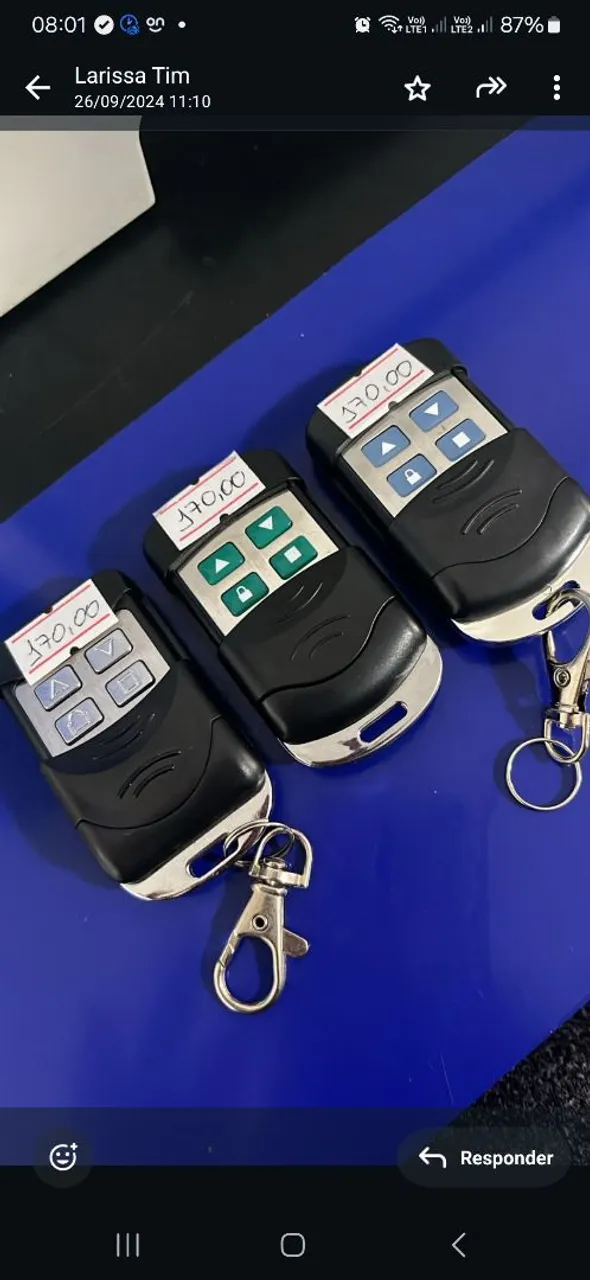 Controle de porta de enrolar