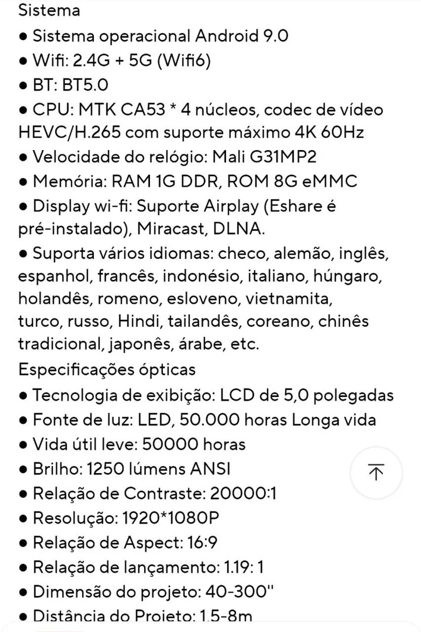 Projetor BYINTEK LOVE14 - Foto 2