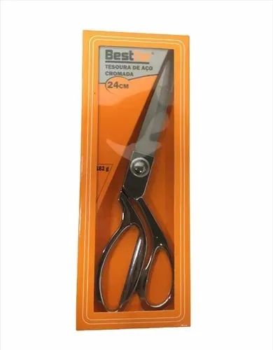Tesoura Multiuso Costura Corte Profissional Grande Cromada - Foto 2