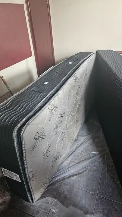 Doa-se cama box solteiro usado! - Foto 2