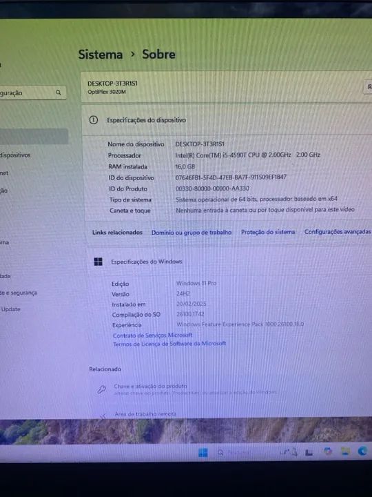Mini PC Dell Optplex 3020 i5 16GB SSD 240GB + Wi-Fi  - Foto 3