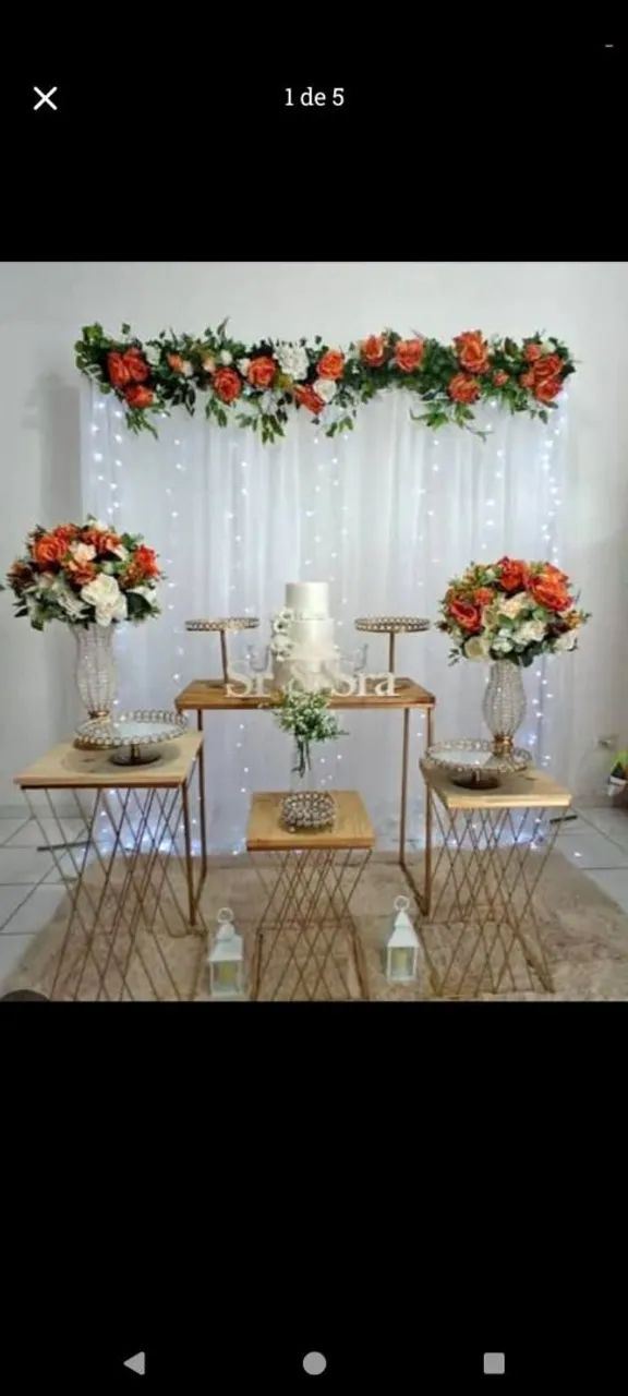 Decoração de Mesa para Festa aparte de 250 reais casamento ou noivado  - Foto 2