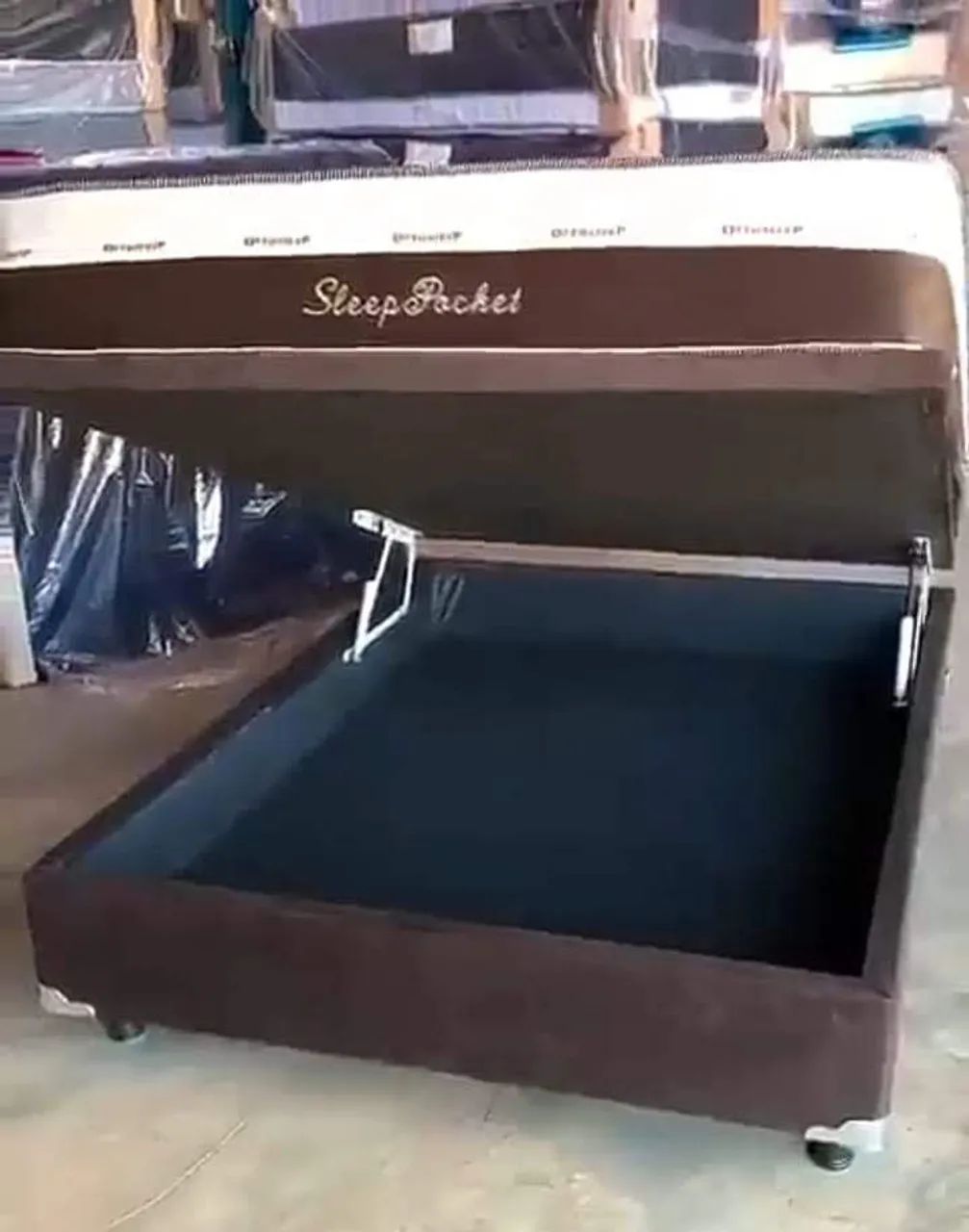 Cama Box Sleep Pocket com Baú