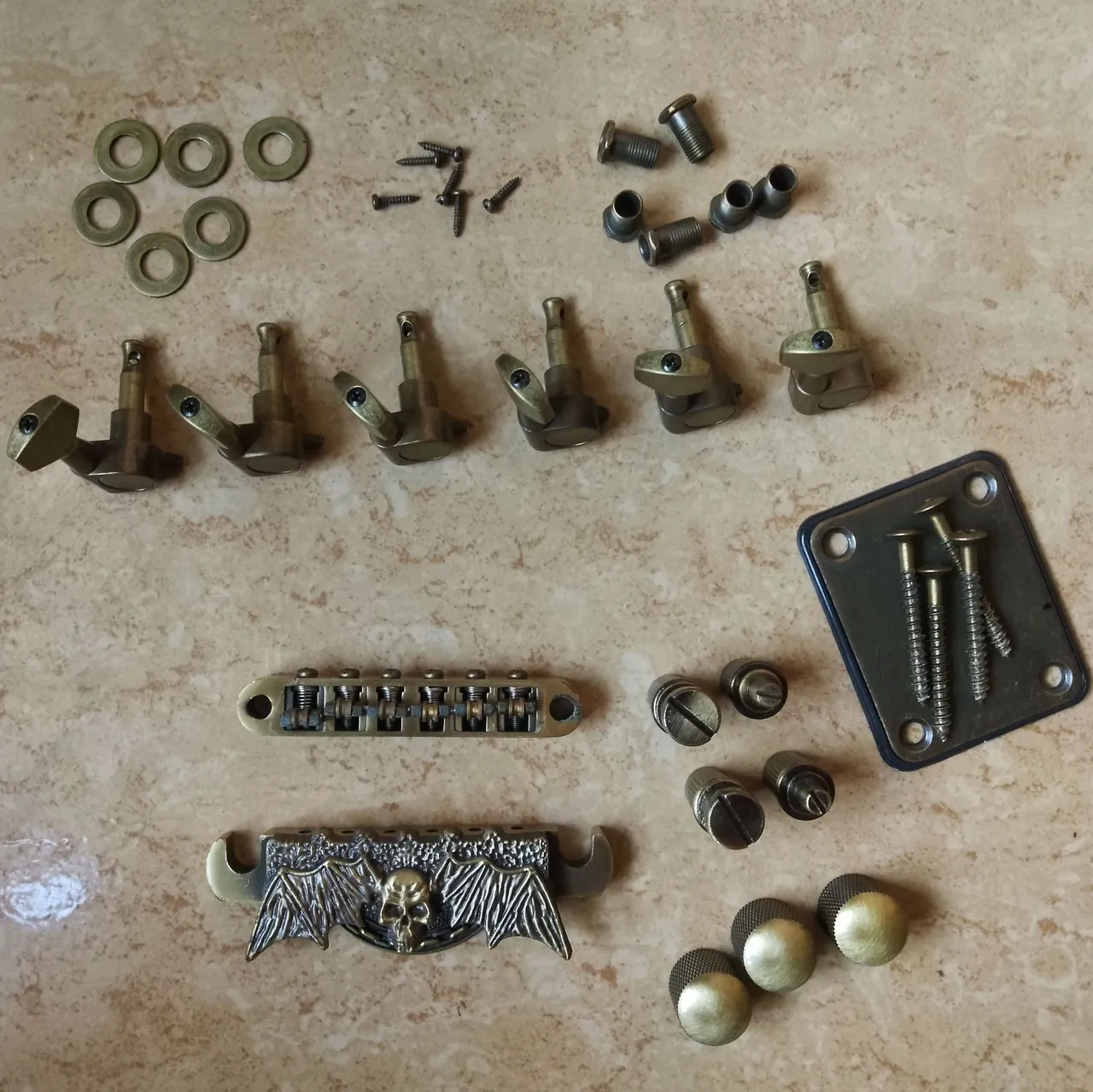 Kit de Ferragens p/ Guitarra, BRONZE