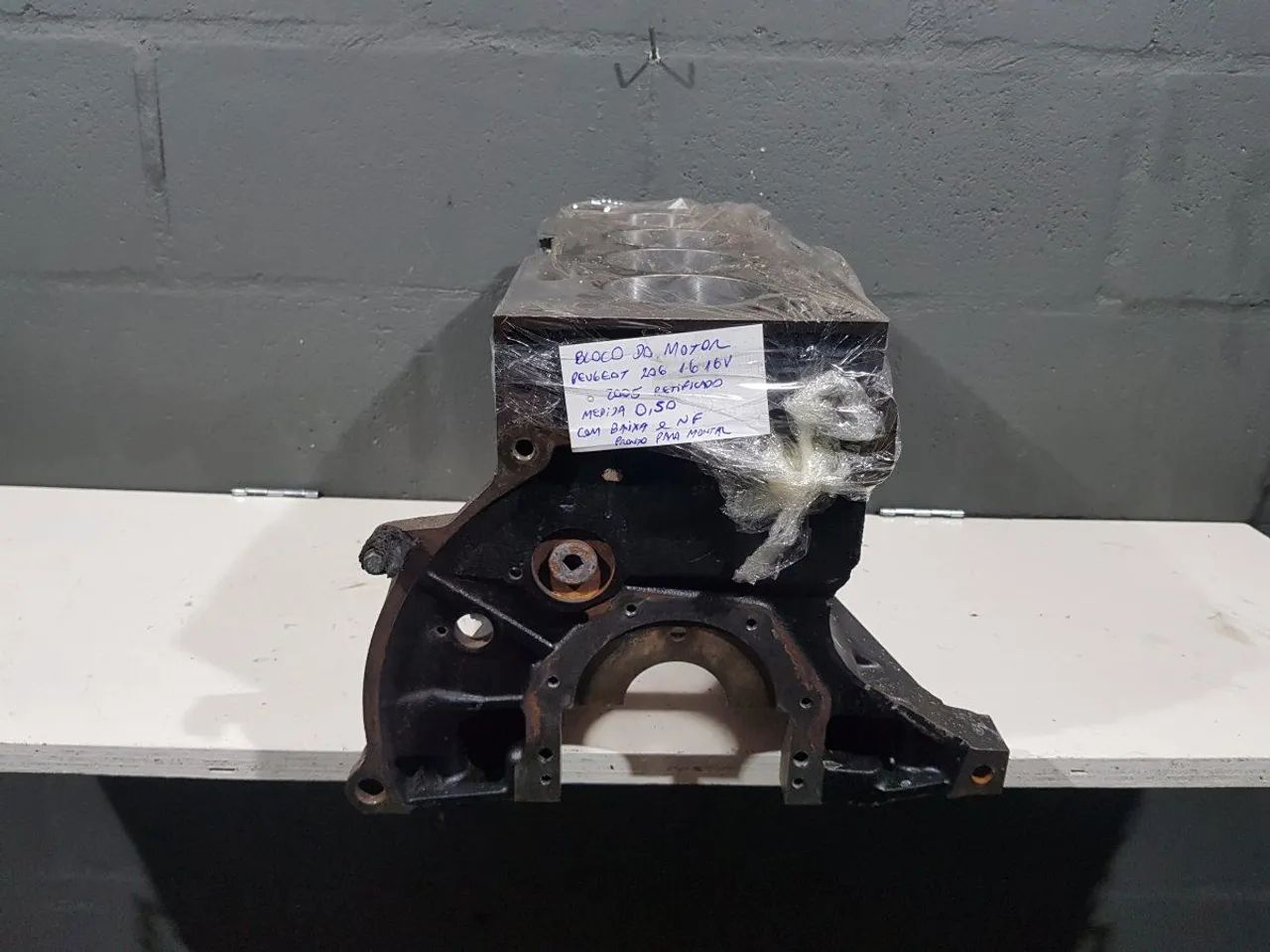 Bloco Motor Peugeot 206 Citroen 1.6 16v Gasol Retificad 0,50