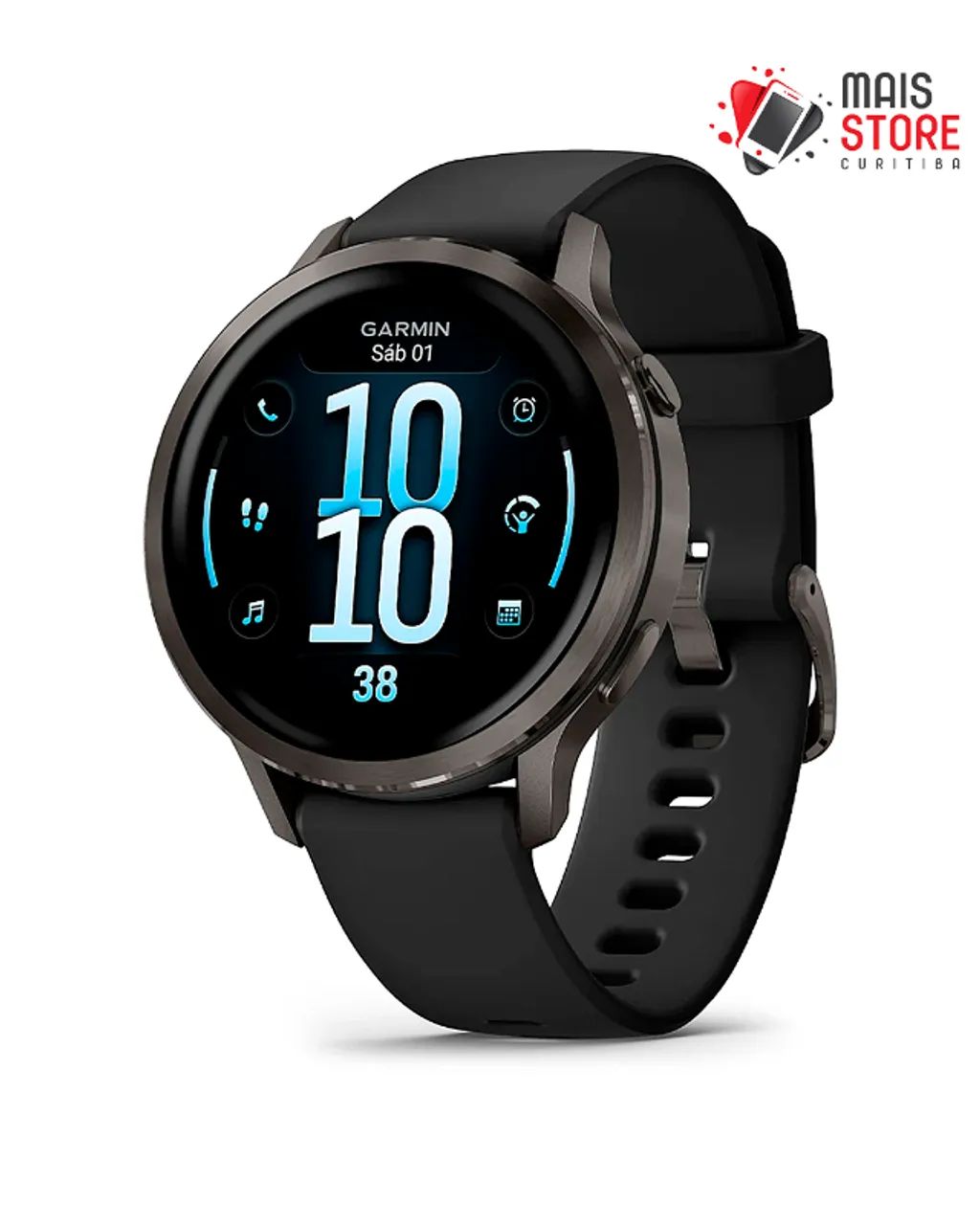 Relógio Garmin Venu 4 -41 MM - Slate/Black (010-03013-02) (Novo/Lacrado)
