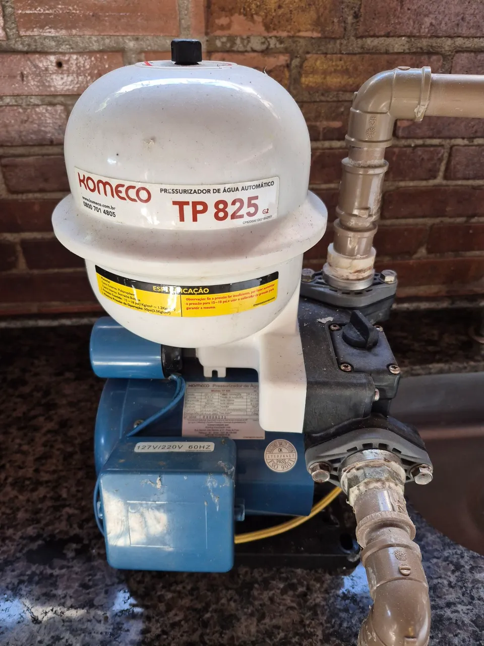 Pressurizador de Água Automático Homeco TP 825