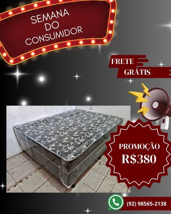 Cama Box de Casal Macia - Diretamente Da Fabrica 