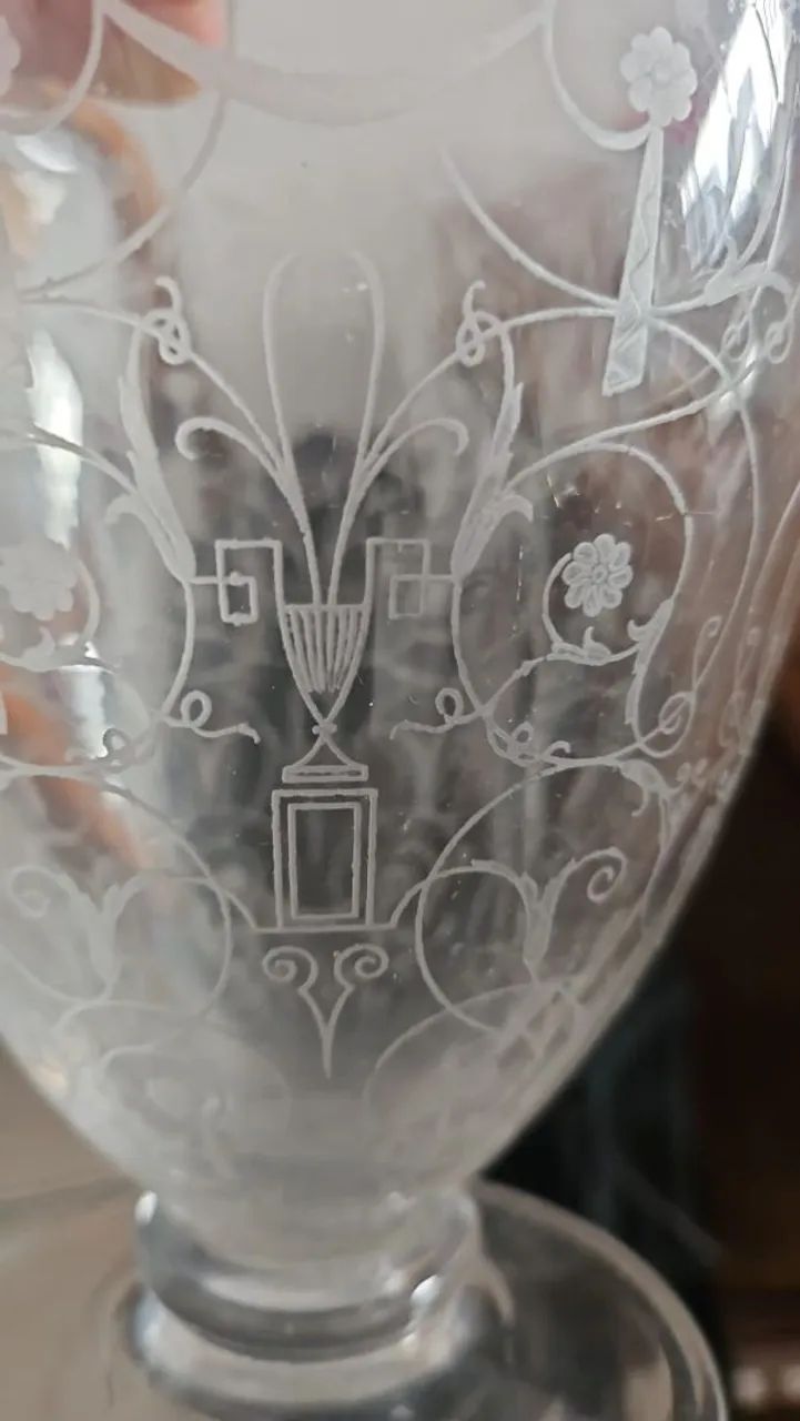 Jarro Michel Ange en cristal de baccarat antigo e raro. modelo 1  - Foto 4