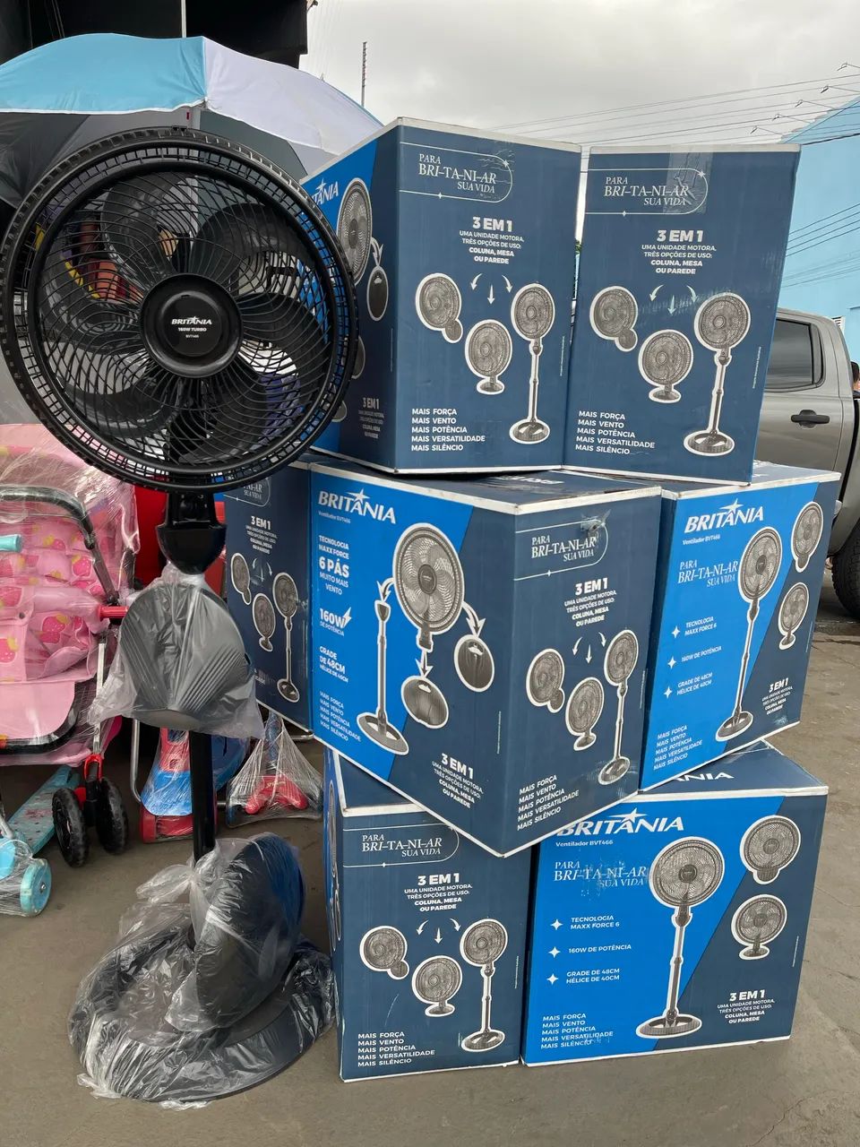 Ventilador Britânia 3 em 1 mesa parede e coluna ? - Foto 3