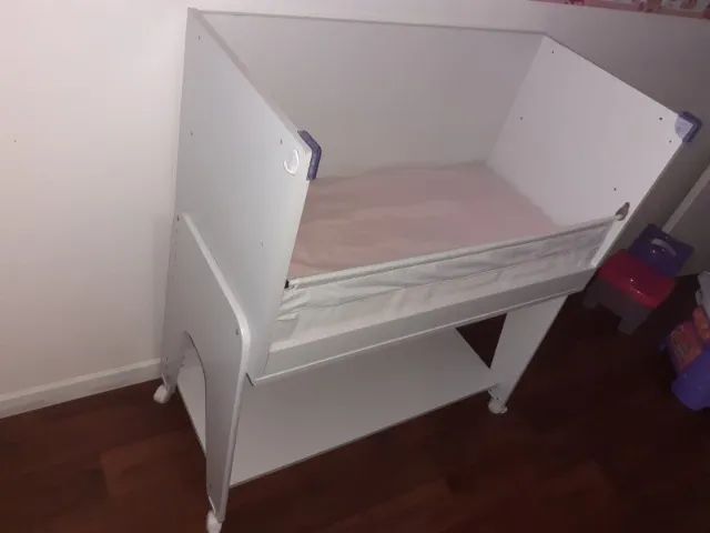 Mini Berço com Colchão Multifuncional 4 em 1 - Branco - Foto 3