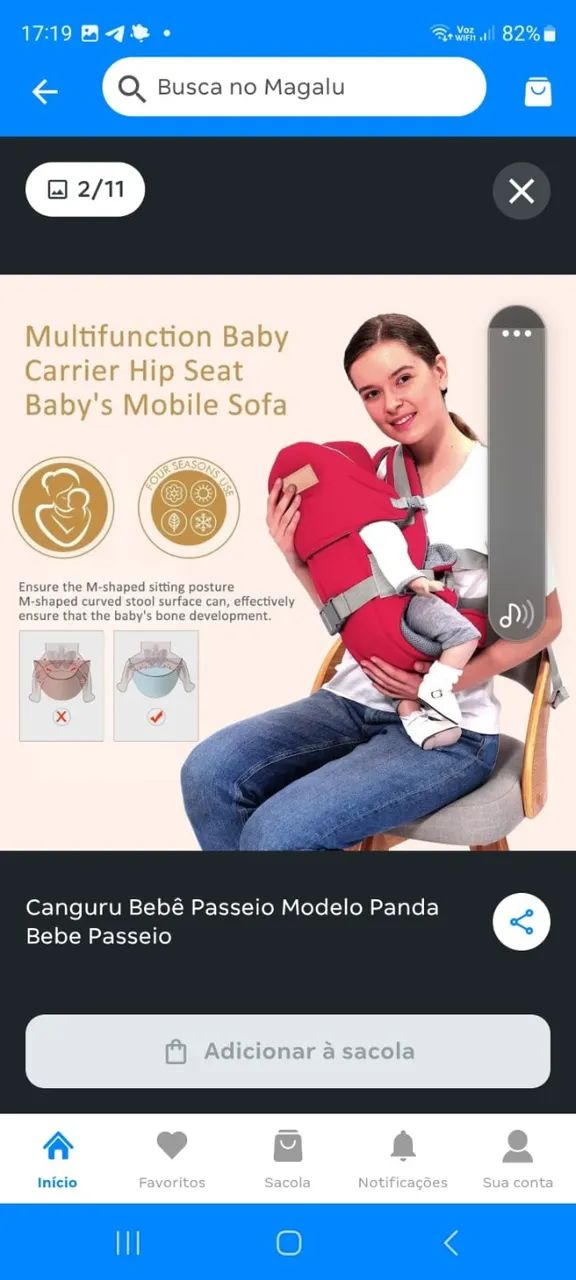 PORTA BEBÊ - BABY AWAY - Foto 3