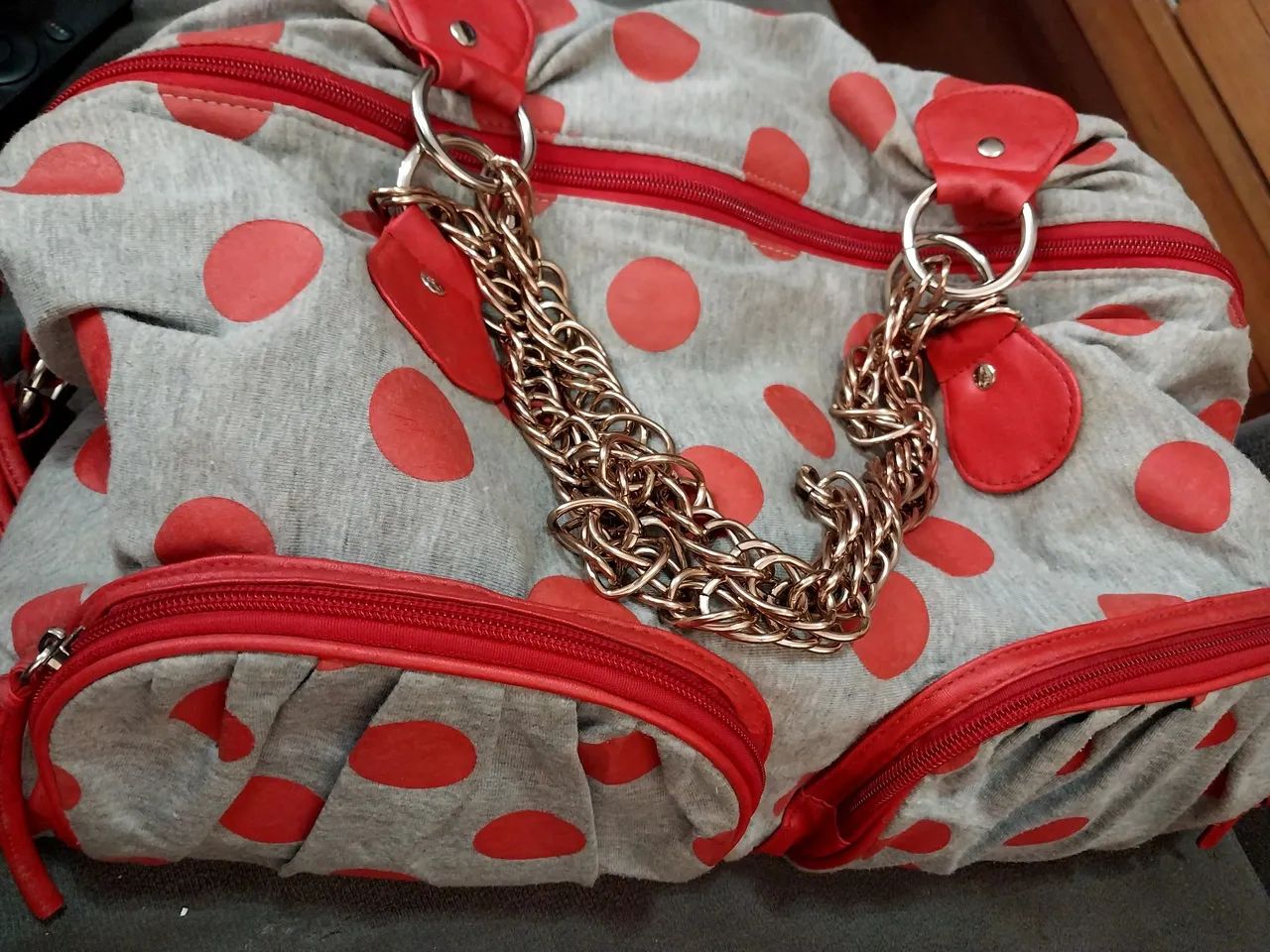Bolsa de ombro com bolinhas - Foto 4