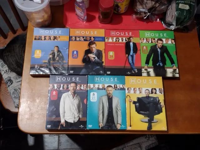 Coleção DVDs Originais série Dr House 1 a 7 temporadas