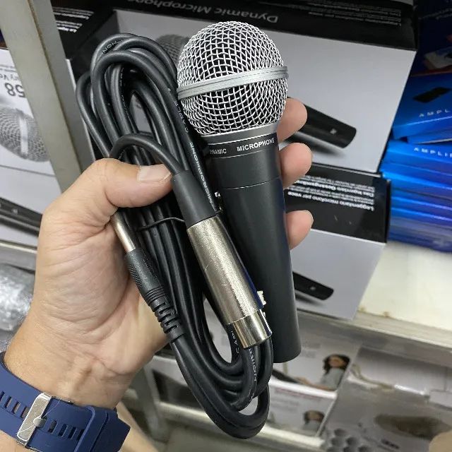 Microfone Profissional Com Cabo Sm-58 Premium Dynamic - Foto 5