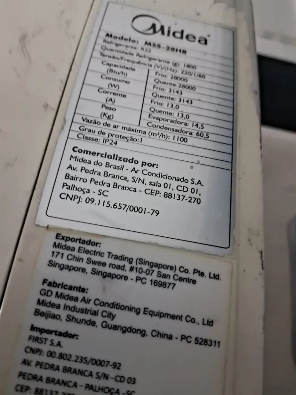 Ar condicionado 28.000 btus Midea Quente e Frio - Foto 5