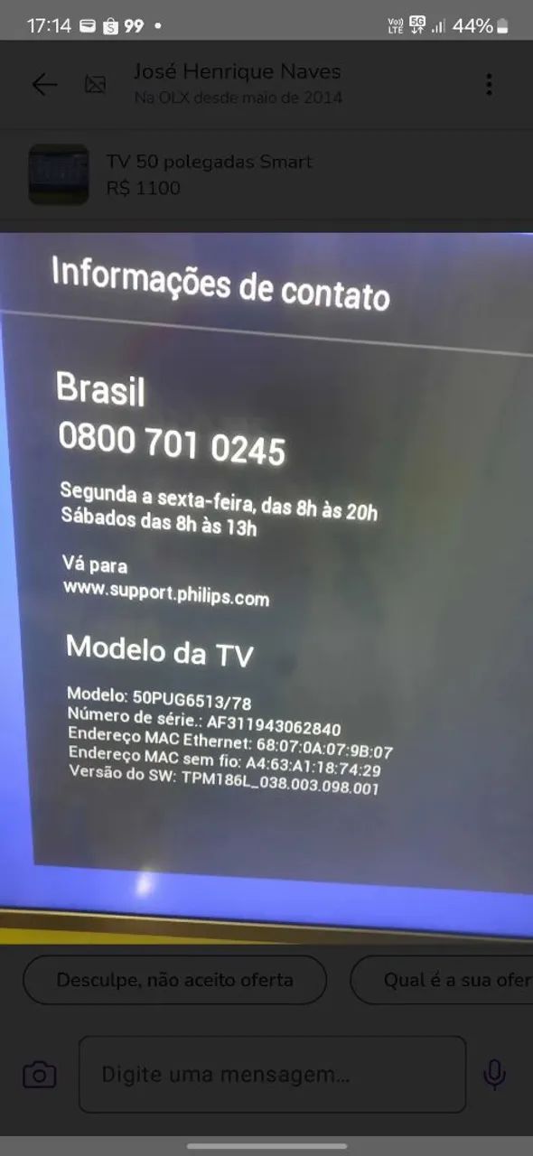 TV Philips Smart 50 polegadas - Foto 4