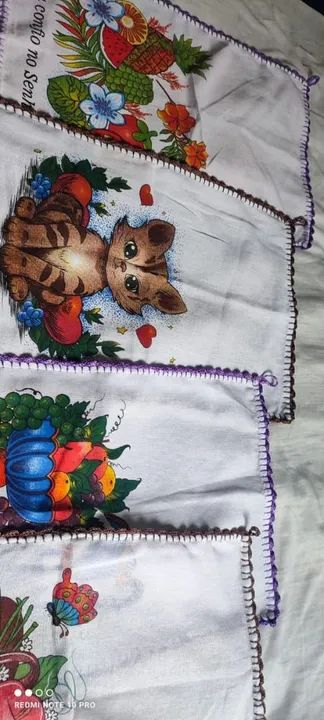 Guardanapo borda em crochê 