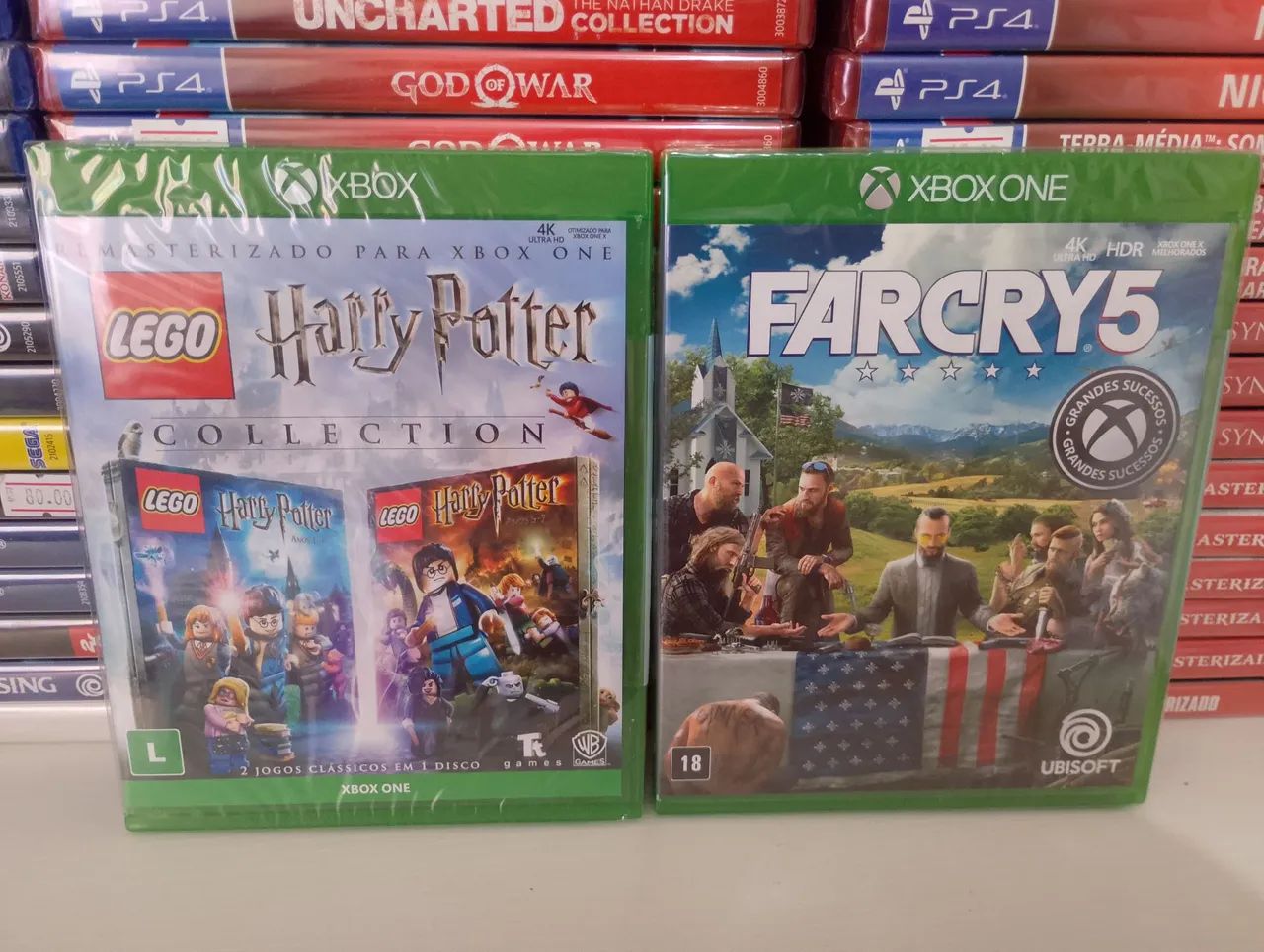 (85 cada)Lego Harry Potter Collection e Far Cry 5 Lacrados Xbox One 